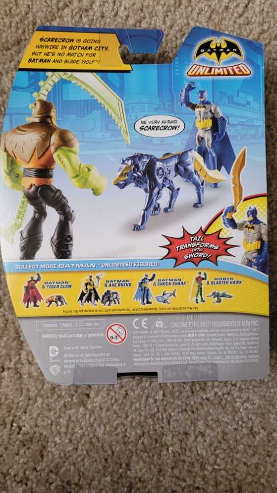 Batman & Blade Wolf - Mattel (Batman Unlimited) action figure collectible [Barcode 887961069822] - Main Image 2