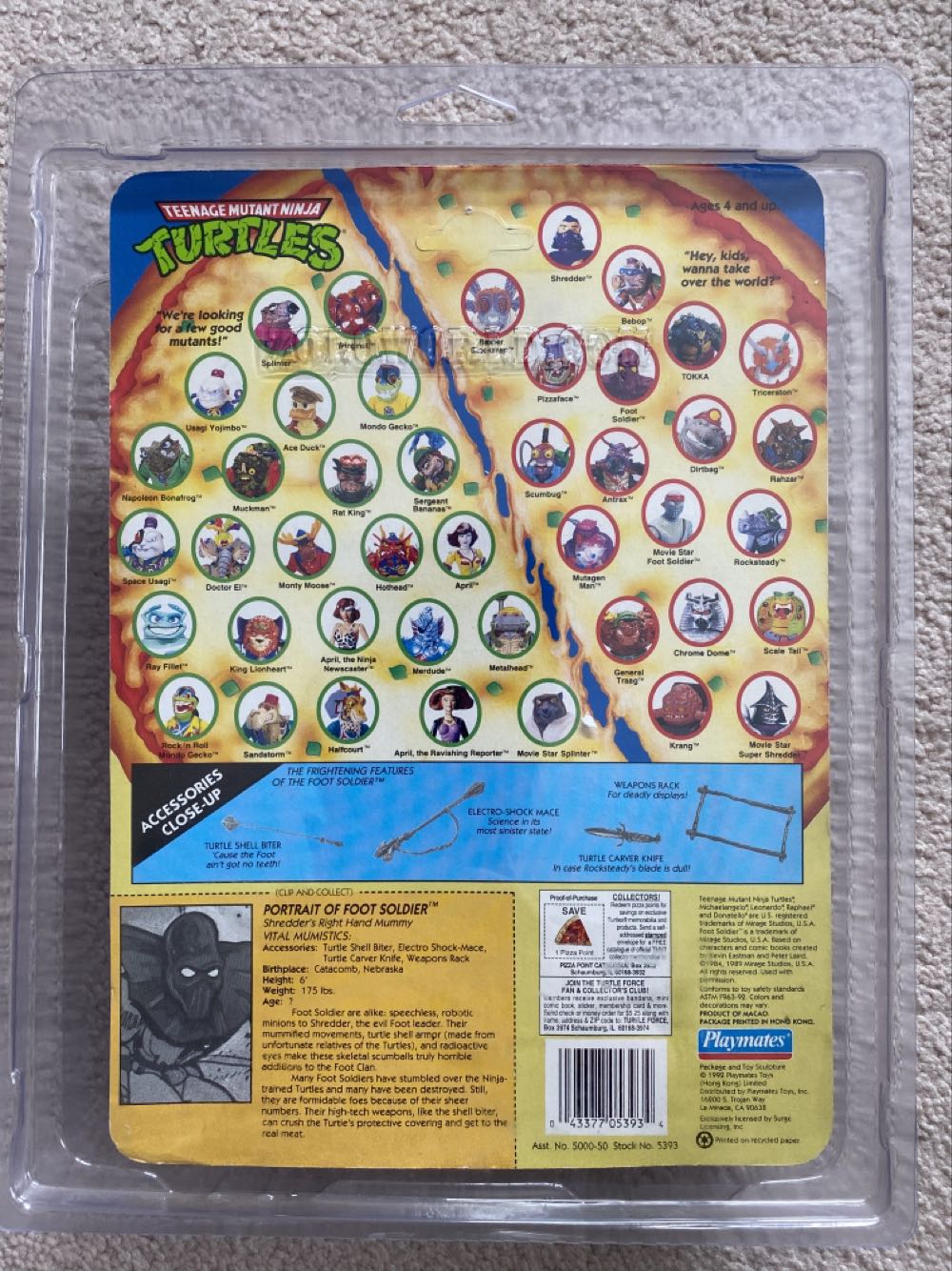 Foot Soldier Action Figure Shredder’s Right Hand Mummy Series Tmnt Teenage Mutant Ninja Turtles - Playmates (Teenage Mutant Ninja Turtles) action figure collectible [Barcode 043377053934] - Main Image 2