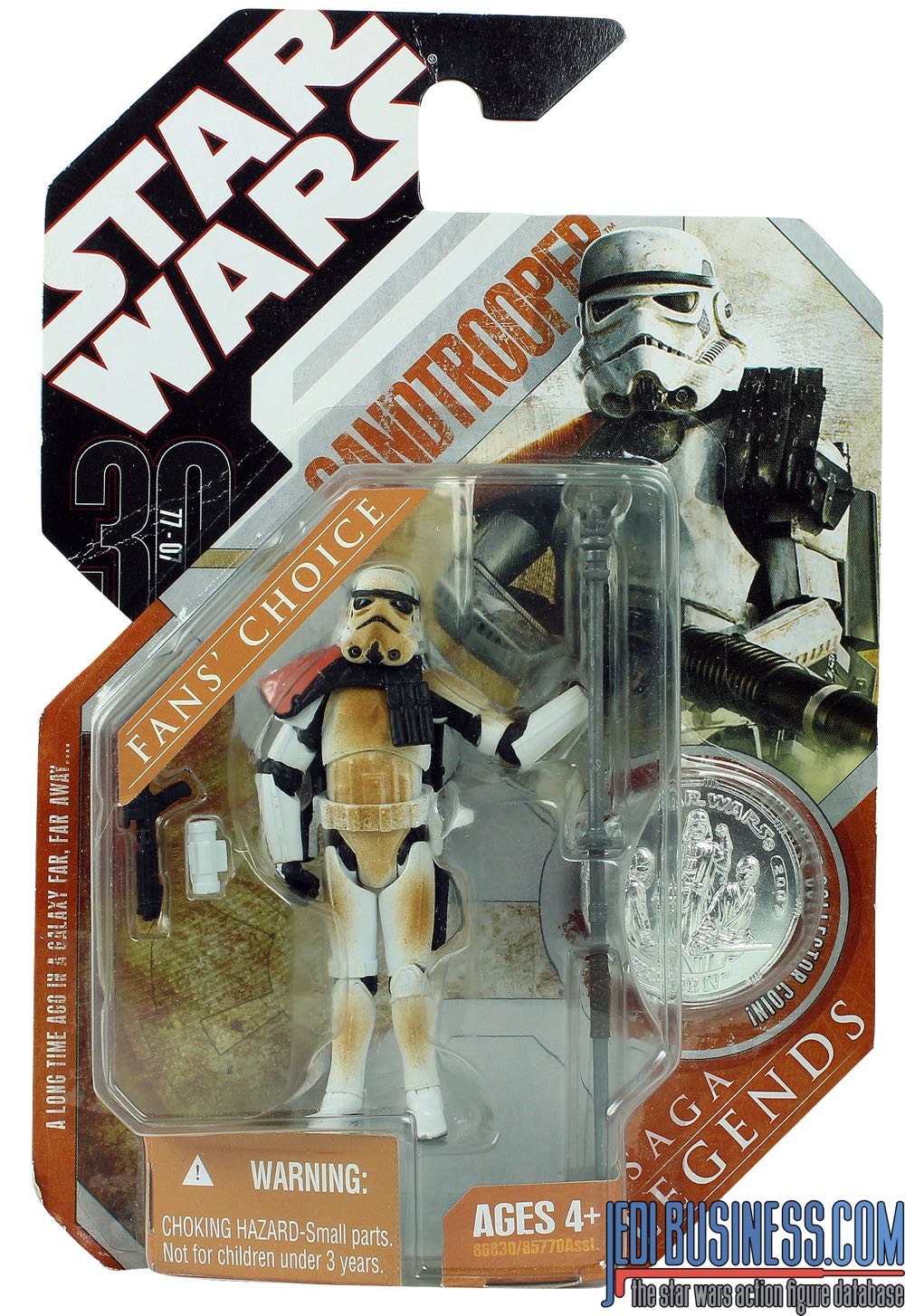 Star Wars - Saga Legends - Sandtrooper - Squad Leader - Hasbro (Star Wars: 30th Anniversary: 3”) action figure collectible [Barcode 653569123507] - Main Image 2