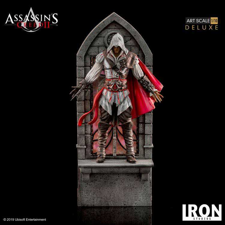 Ezio Auditore, Assassins Creed, Art Scale Deluxe (1:10) - Iron Studios (Assassins Creed II (2009)) action figure collectible - Main Image 2