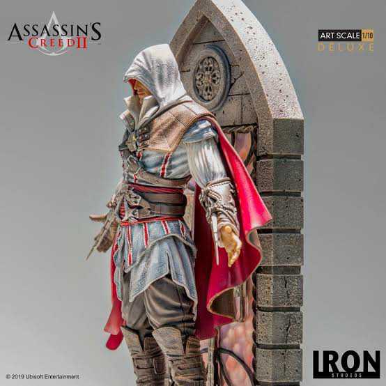 Ezio Auditore, Assassins Creed, Art Scale Deluxe (1:10) - Iron Studios (Assassins Creed II (2009)) action figure collectible - Main Image 4