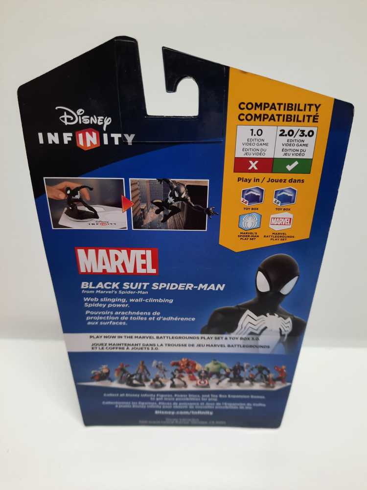 Black Suit Spiderman  (Disney Infinity: 4”) action figure collectible [Barcode 712725026837] - Main Image 2