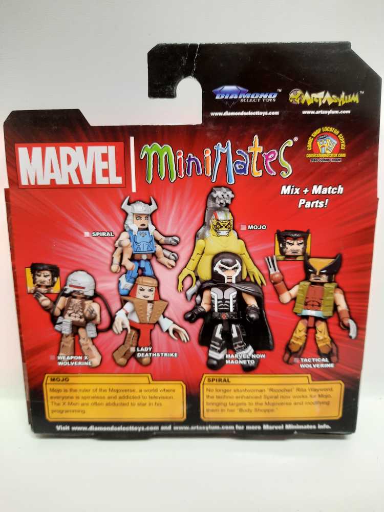 Mojo & Spiral - Diamond Select (MiniMates) action figure collectible [Barcode 699788816783] - Main Image 2
