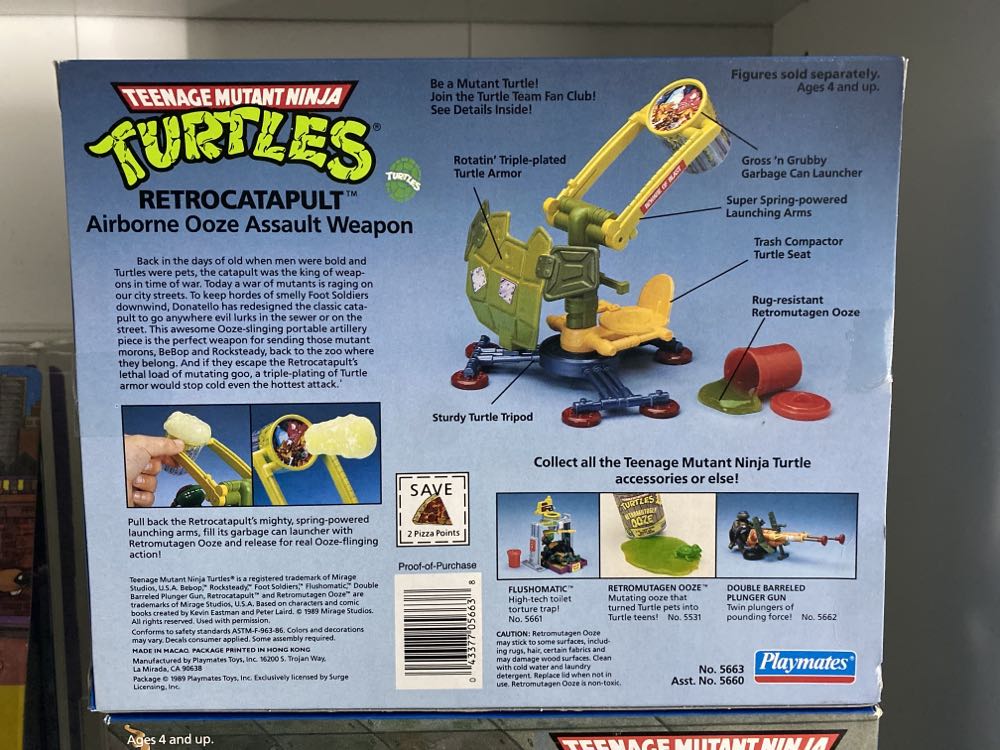 Teenage Mutant Ninja Turtles Retrocatapult - Playmates (Teenage Mutant Ninja Turtles (1989)) action figure collectible [Barcode 043377056638] - Main Image 3