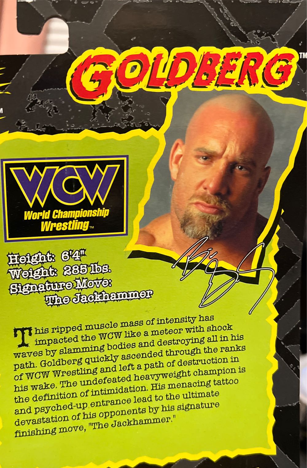 Wcw Goldberg W Masked Wrestler Wcw Toy Biz New - Toy Biz (WCW Wrestling) action figure collectible [Barcode 035112770954] - Main Image 4