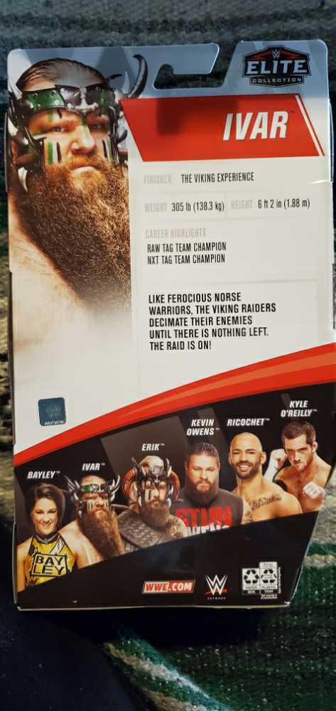 WWE Elite Ivar - Elite Series 80 - Mattel Wwe (Wwe Elite) action figure collectible [Barcode 887961833966] - Main Image 2