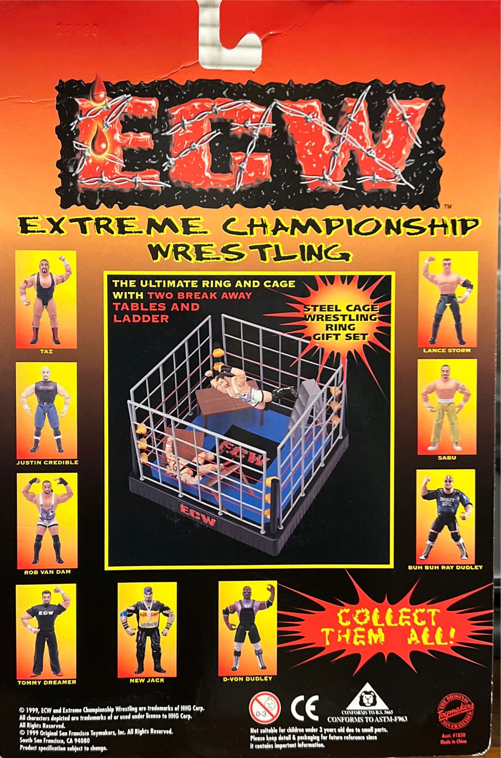 ECW Tommy Dreamer - Original San Francisco Toymakers Inc (ECW OSFTM Series 3) action figure collectible [Barcode 747005018073] - Main Image 4