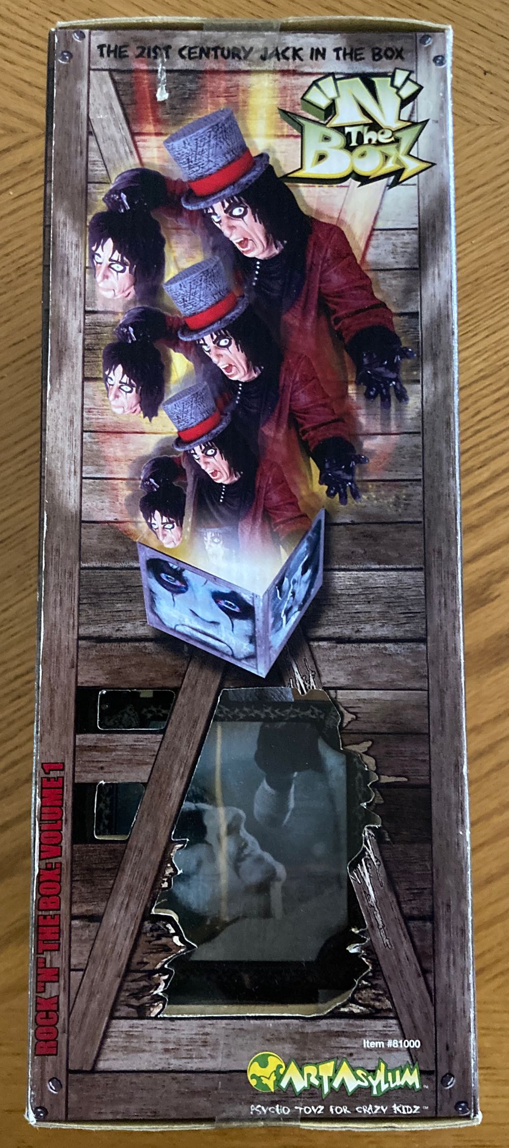 Alice Cooper Rock ”n” The Box Jack In The Box - Art Asylum (Horror) action figure collectible [Barcode 687203810034] - Main Image 4