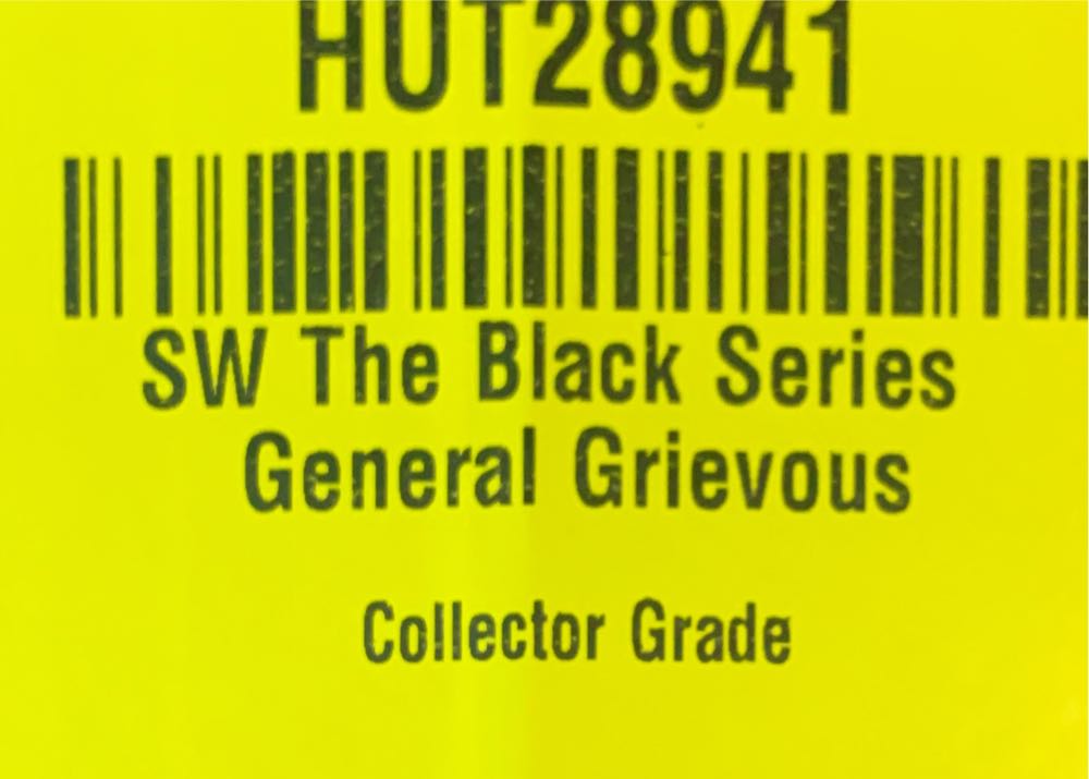 The Black Series No.D1 General Grievous - Hasbro (Star Wars: The Black Series) action figure collectible [Barcode 630509769766] - Main Image 3