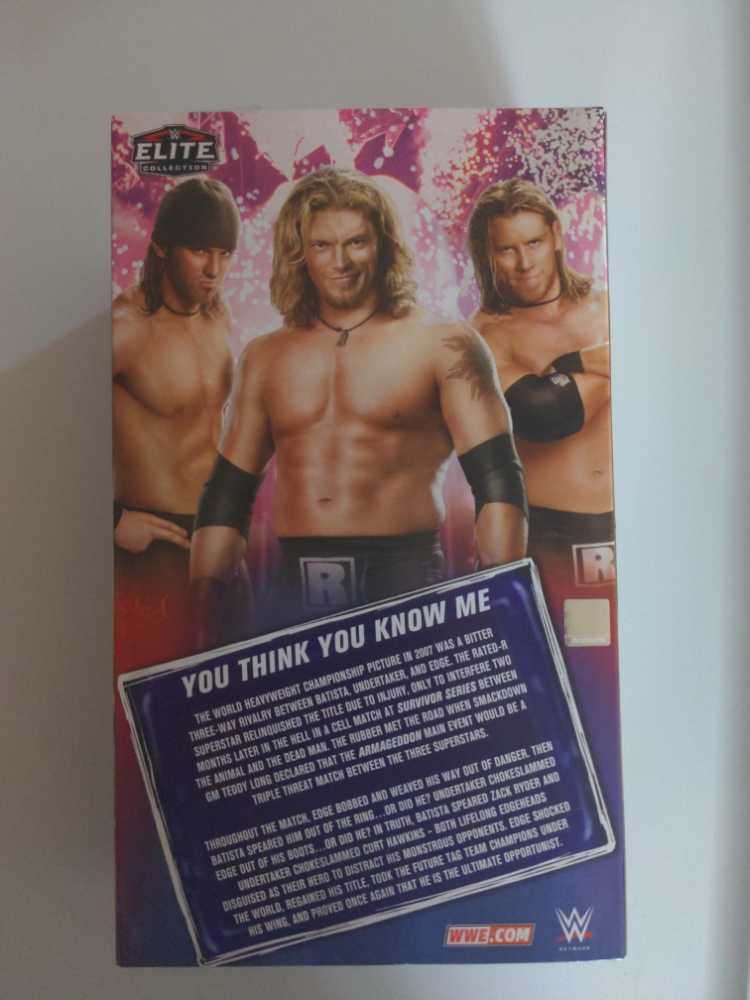 Edge - Mattel Wwe (WWE Mattel Elite Series Ringside Collectibles Exclusive Edgehead 3 In 1 Pack) action figure collectible [Barcode 887961860313] - Main Image 3