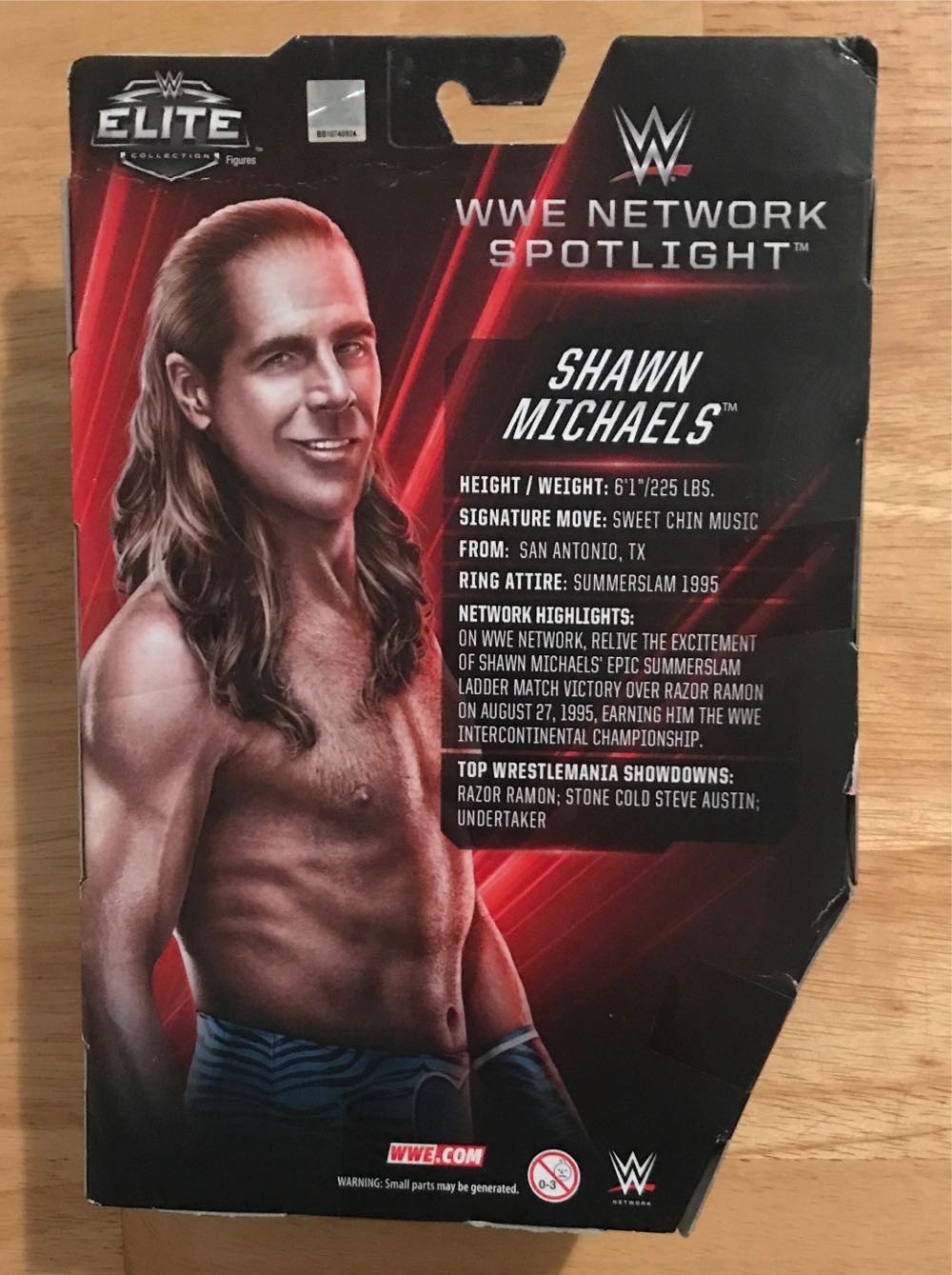 Shawn Michaels - Mattel Wwe (WWE Mattel Elite Toys ‘R Us Exclusive Network Spotlight Series) action figure collectible [Barcode 887961275810] - Main Image 2
