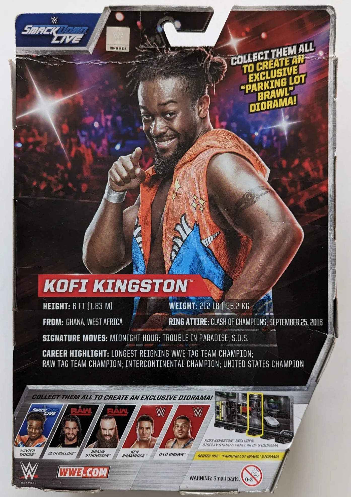 Kofi Kingston - Mattel (Elite Collection) action figure collectible [Barcode 887961397857] - Main Image 2