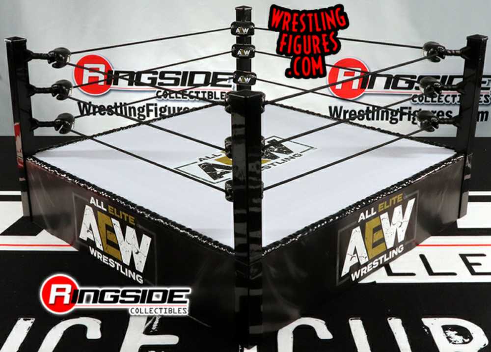 AEW Unrivaled Collection Wrestling Ring Medium Playset - Jazwares (AEW Unrivaled) action figure collectible [Barcode 191726377757] - Main Image 3