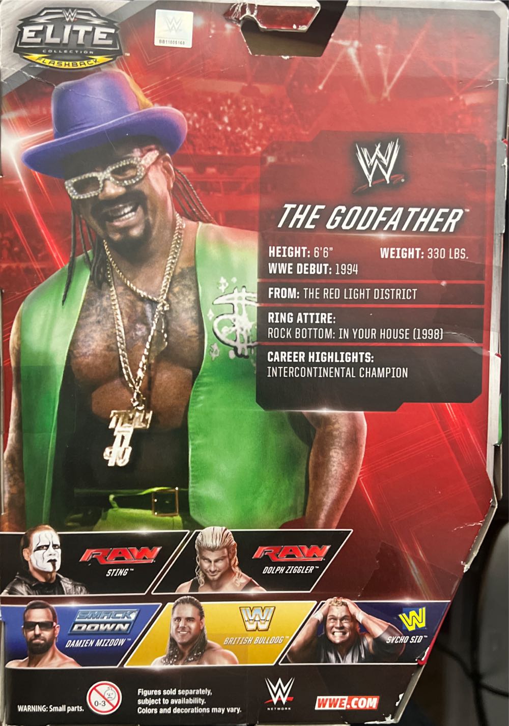 WWE Godfather, The - Mattel (WWE Elite Collection) action figure collectible [Barcode 887961198157] - Main Image 4