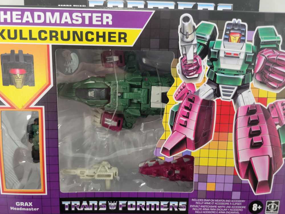 Headmaster Skullcruncher & Grax - Hasbro (Headmasters G1 Retro) action figure collectible [Barcode 5010993829026] - Main Image 2