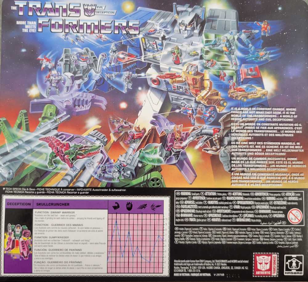 Headmaster Skullcruncher & Grax - Hasbro (Headmasters G1 Retro) action figure collectible [Barcode 5010993829026] - Main Image 3