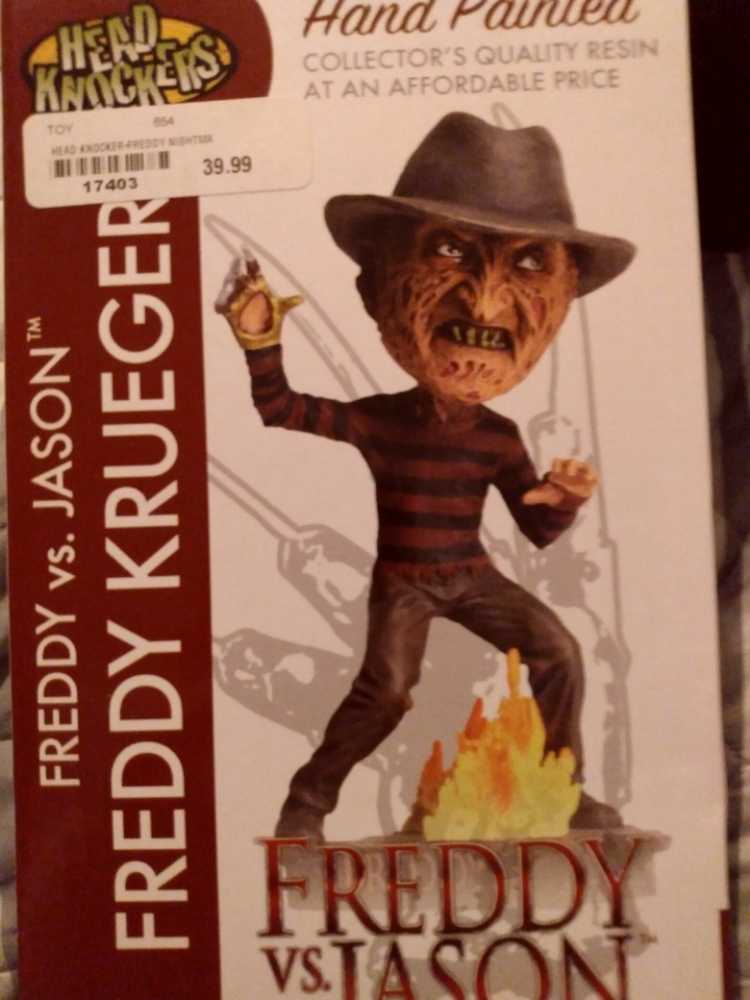Freddy Vs Jason: Freddy Krueger Bobblehead - Head Knockers (Freddy Vs Jason) action figure collectible [Barcode 634482397725] - Main Image 4