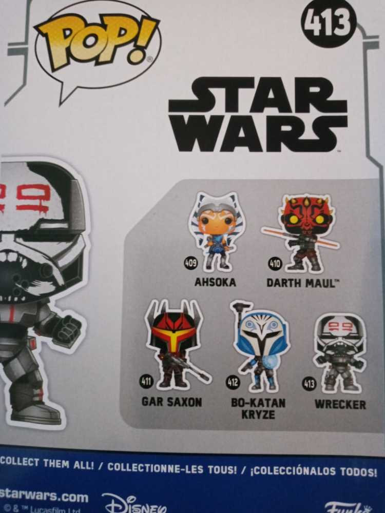 #413 Wrecker - Funko Pop Star Wars (Funko Pop!) action figure collectible [Barcode 889698520270] - Main Image 3