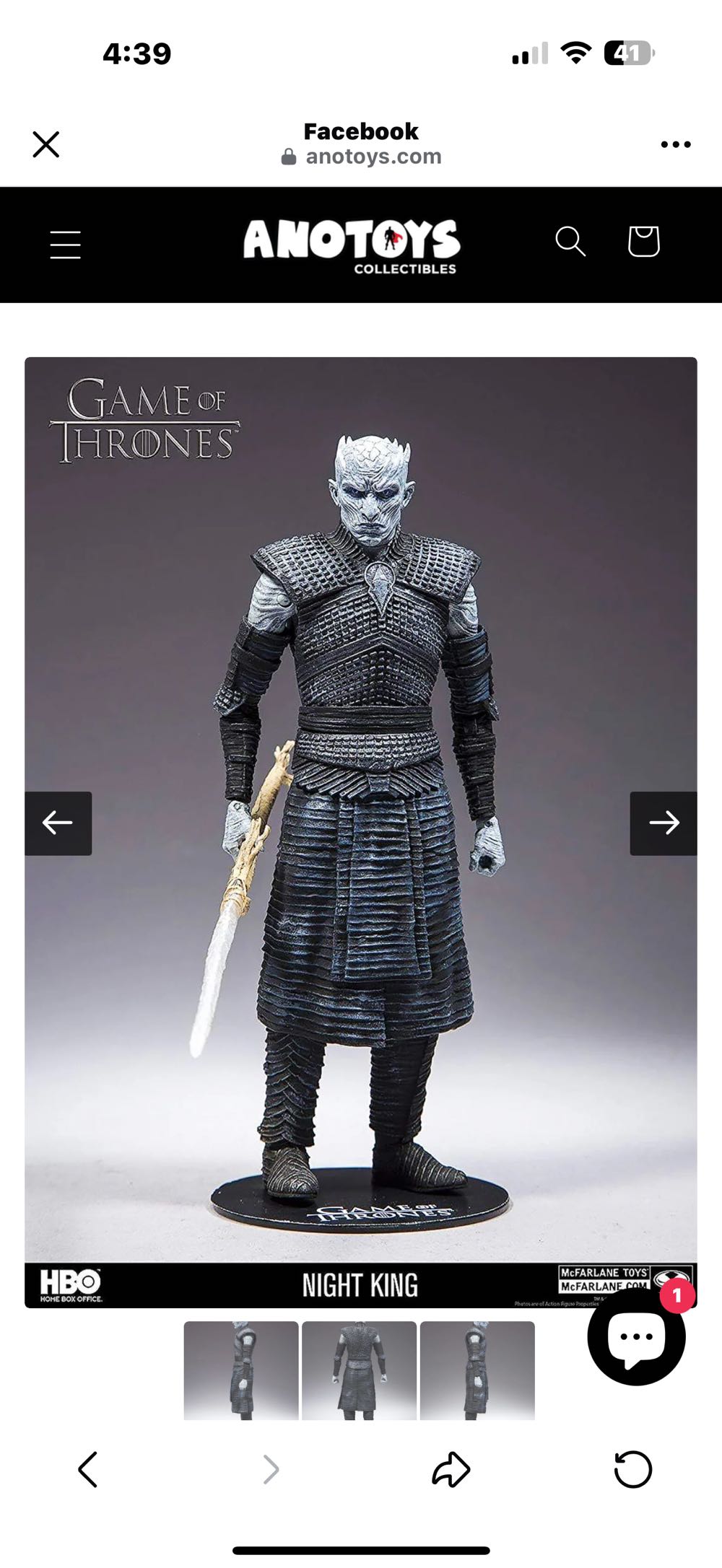 Night King - McFarlane Toys (Game of Thrones) action figure collectible [Barcode 787926106534] - Main Image 4