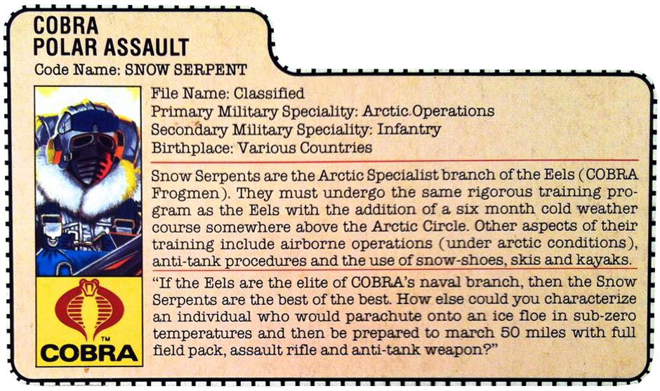 #16 | Snow Serpent: Cobra Polar Assault - Hasbro action figure collectible - Main Image 3