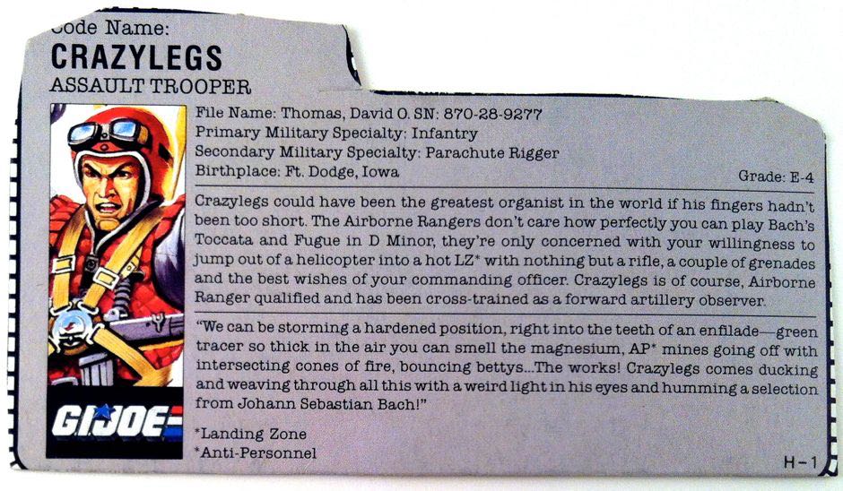 #04 | Crazylegs: Assault Trooper - Hasbro action figure collectible - Main Image 3