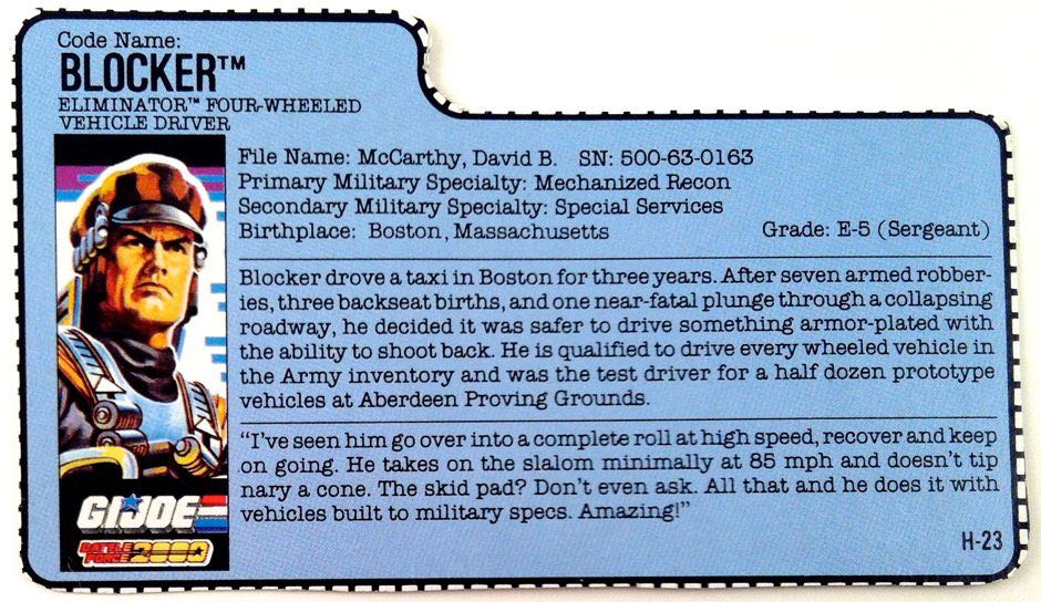 #20 | Blocker: Eliminator Driver - Hasbro (Battle Force 2000) action figure collectible - Main Image 3