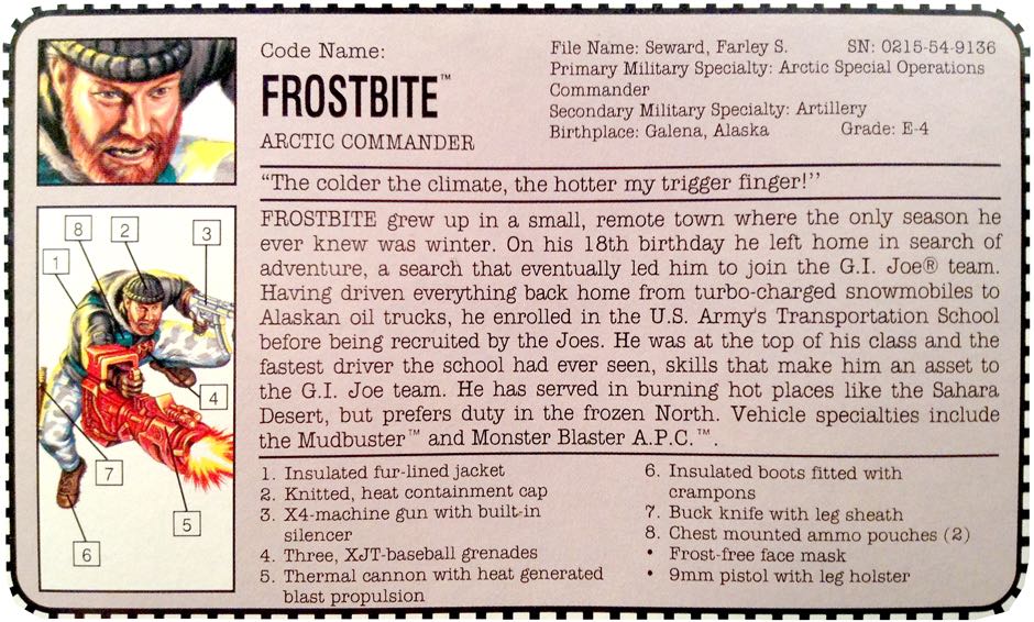 Frostbite: Arctic Commander v3 - Hasbro action figure collectible - Main Image 3