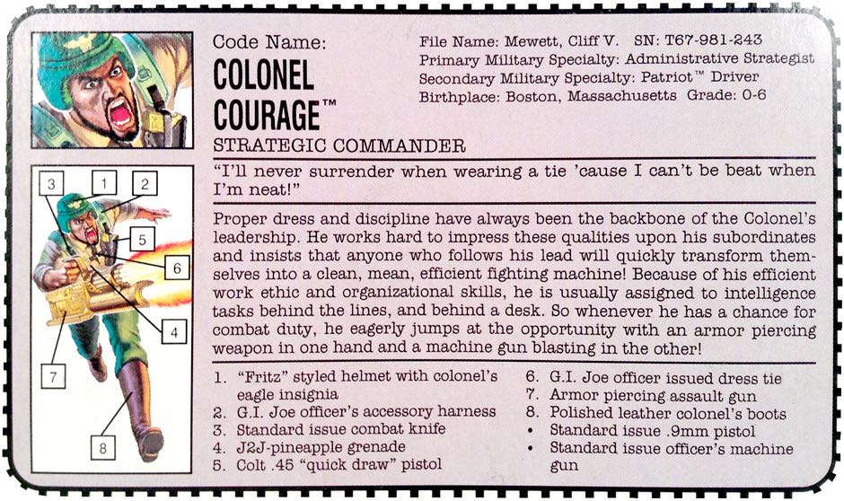 Colonel Courage: Strategic Commander - Hasbro (GI Joe Vintage) action figure collectible - Main Image 3