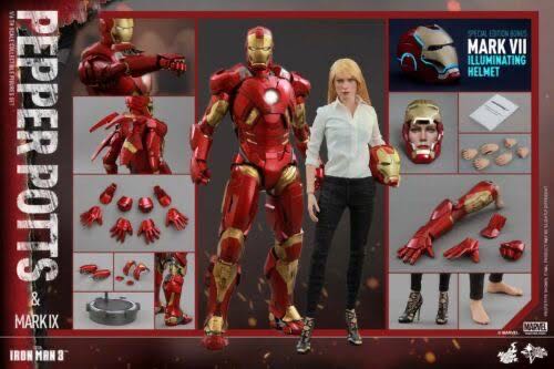 MMS 311 Pepper Potts & Mark IX - Hot Toys Limited (Movie Masterpiece Series) action figure collectible [Barcode 4897011177991] - Main Image 4