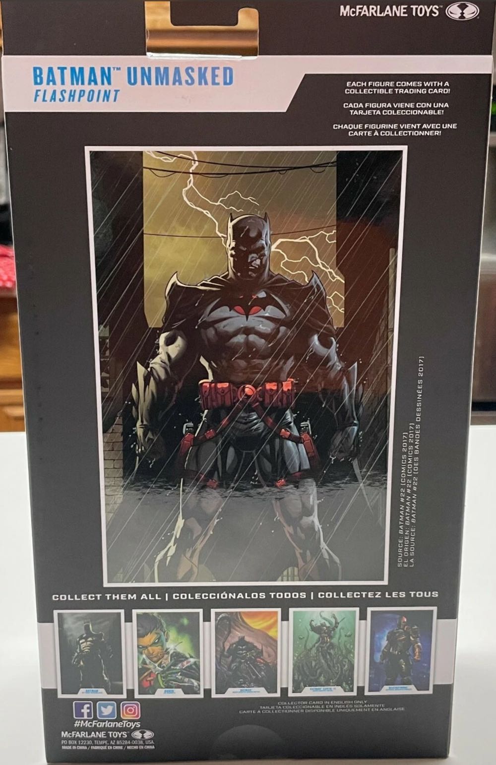 McFarlane DC Multiverse Batman (Flashpoint Thomas Wayne Unmasked) - McFarlane Toys (DC Multiverse) action figure collectible [Barcode 787926150186] - Main Image 6