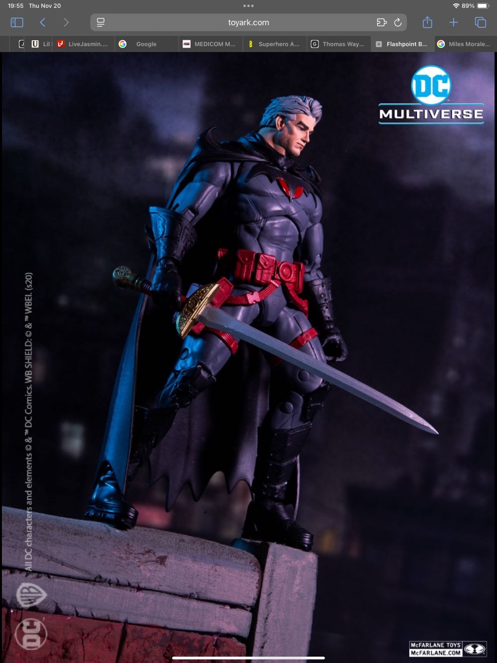 McFarlane DC Multiverse Batman (Flashpoint Thomas Wayne Unmasked) - McFarlane Toys (DC Multiverse) action figure collectible [Barcode 787926150186] - Main Image 7