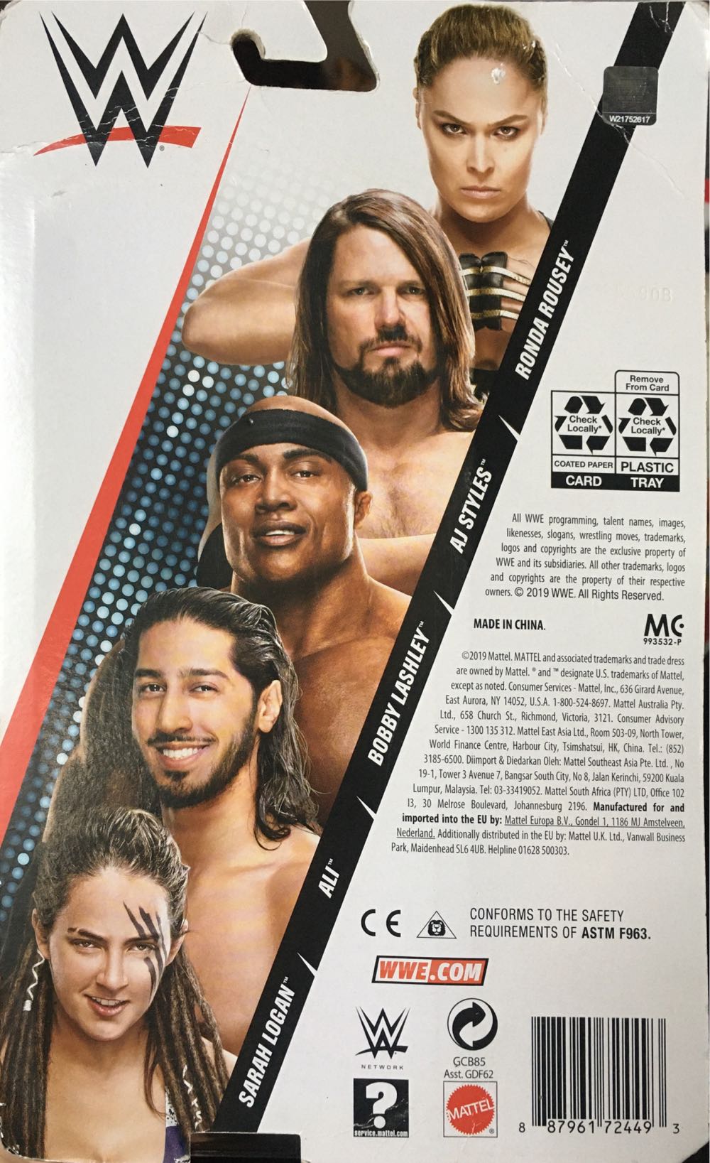 WWE - Ronda Rousey  action figure collectible [Barcode 887961724493] - Main Image 2