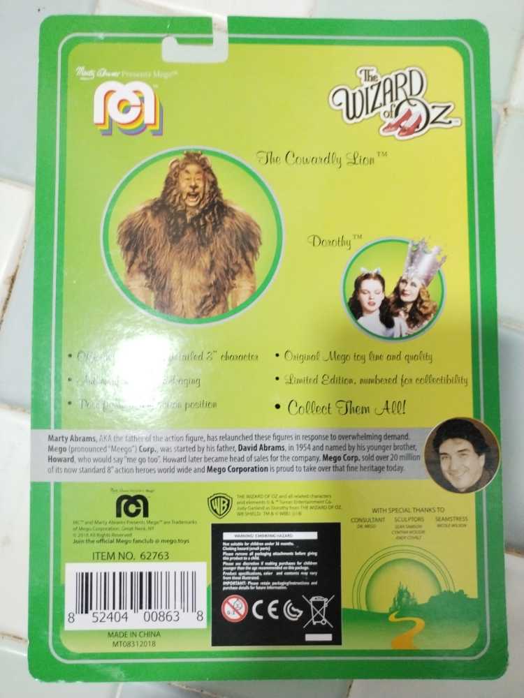 The Cowardly Lion - Mego (The Wizard Of Oz) action figure collectible [Barcode 852404008638] - Main Image 2