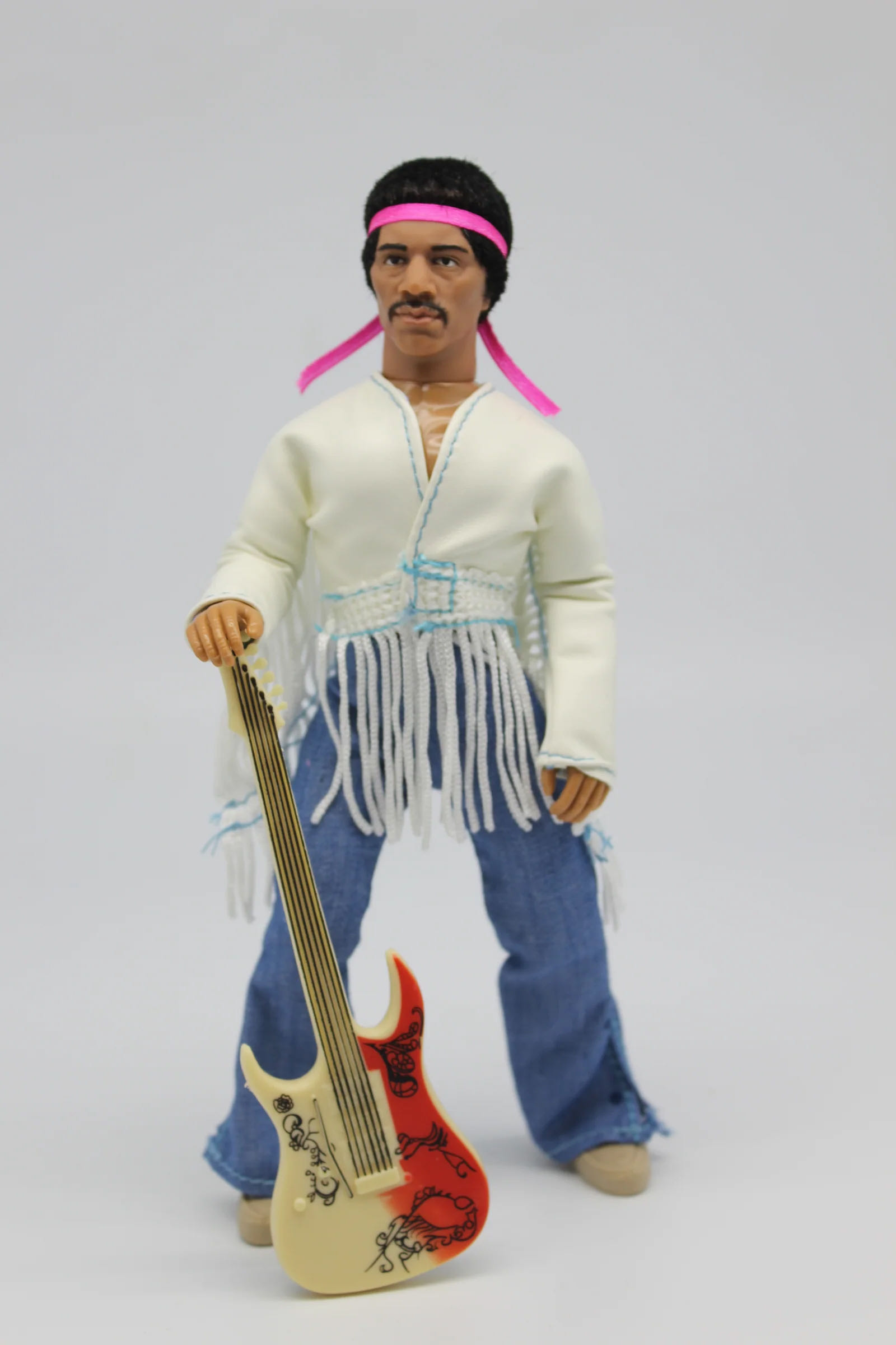 Jimi Hendrix (Woodstock) With Flocked Hair - MEGO Corp. (Music & Movies) action figure collectible [Barcode 850003511795] - Main Image 3