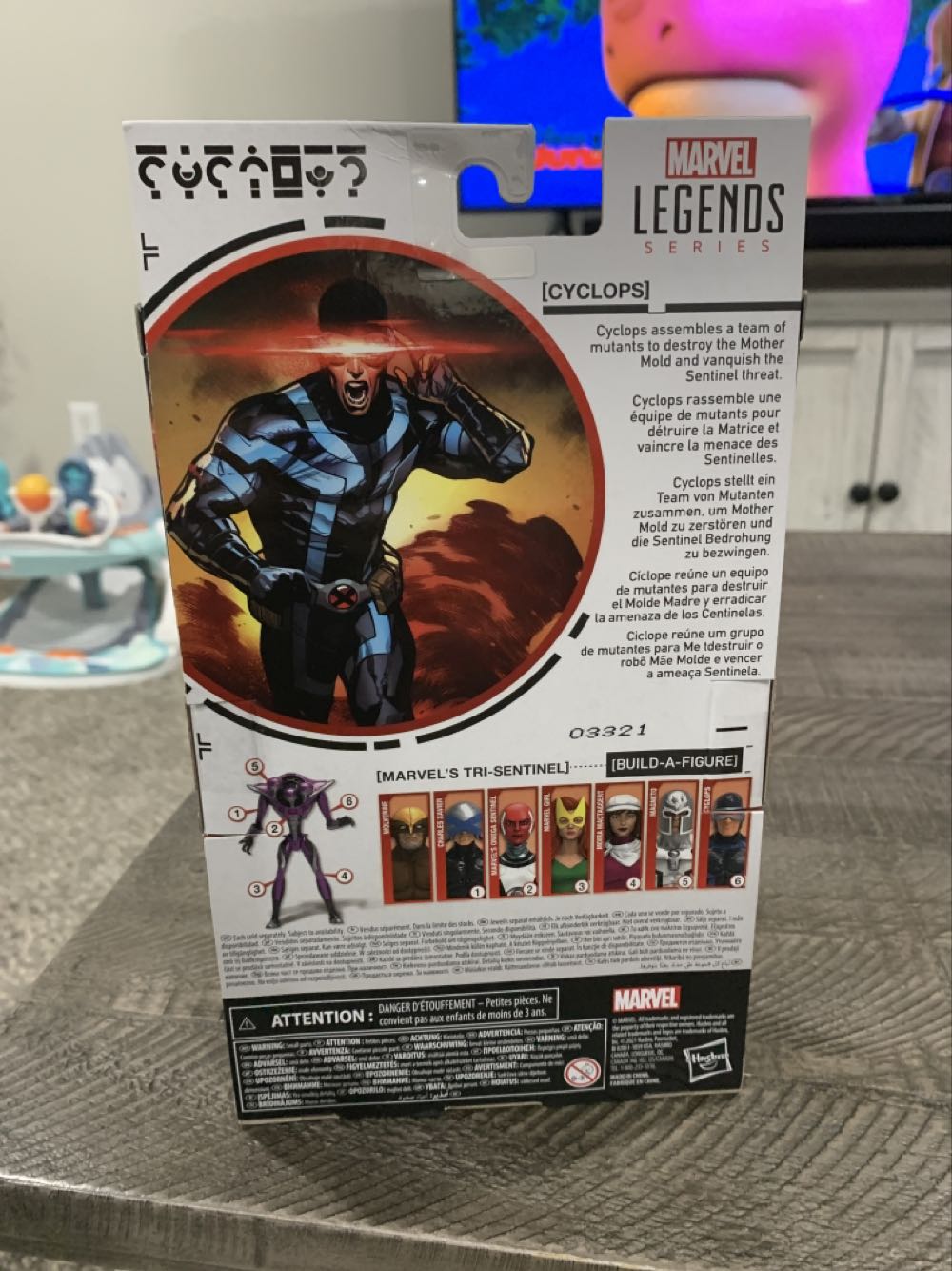 Marvel Legends Cyclops House Of X Tri-Sentinel - Hasbro (X-Men Marvel Legends Tri-Sentinel BAF) action figure collectible [Barcode 5010993790289] - Main Image 3