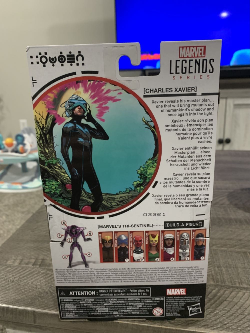 Professor X (Charles Xavier) - Hasbro (Tri-Sentinel BaF Wave) action figure collectible [Barcode 5010993790258] - Main Image 3