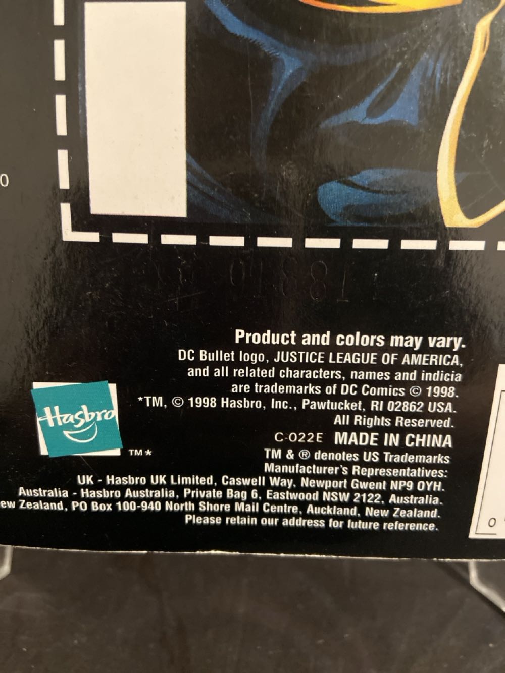 Batman [Dark Knight] - Kenner (Justice League America (JLA)) action figure collectible [Barcode 076930260012] - Main Image 3