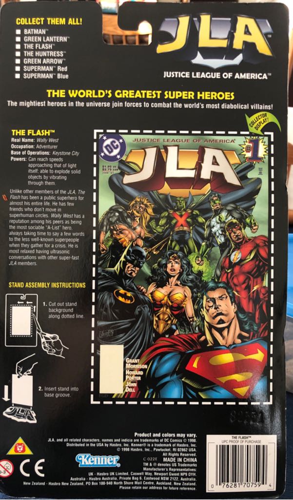 JLA The Flash - Hasbo / Kenner (JLA) action figure collectible [Barcode 076281707594] - Main Image 2