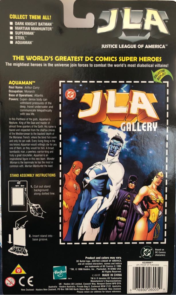JLA: Aquaman - Hasbo / Kenner (JLA: Justice League of America) action figure collectible [Barcode 076930260050] - Main Image 2