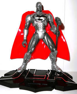 Justice League of America - Steel - Hasbro 26004 - Hasbo / Kenner (JLA: Justice League of America) action figure collectible [Barcode 076930260043] - Main Image 3