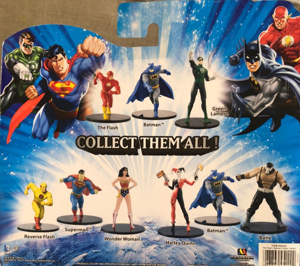 DC Comics The Flash - Batman - Green Lantern 3 Pack Deluxe Figures - Monogram (DC Comics) action figure collectible [Barcode 077764452222] - Main Image 2
