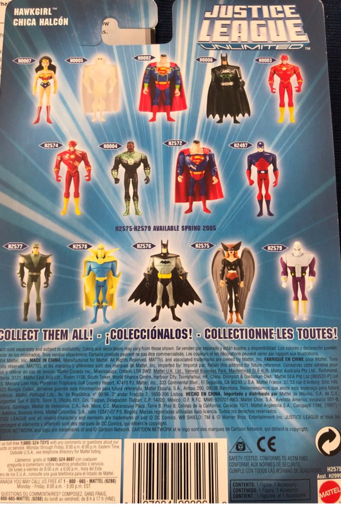 Hawkgirl Battle Damage - Mattel (Justice League Unlimited) action figure collectible [Barcode 027084223262] - Main Image 2