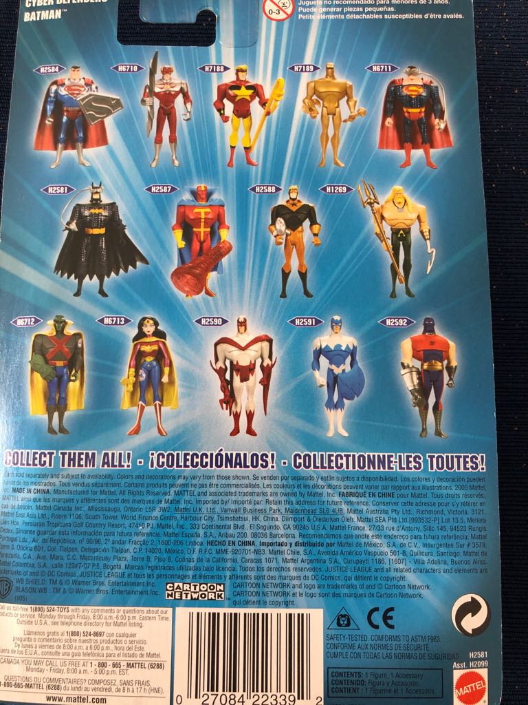 JLU Cyber Defenders Batman - Mattel (Justice League: Unlimited) action figure collectible [Barcode 027084223392] - Main Image 2