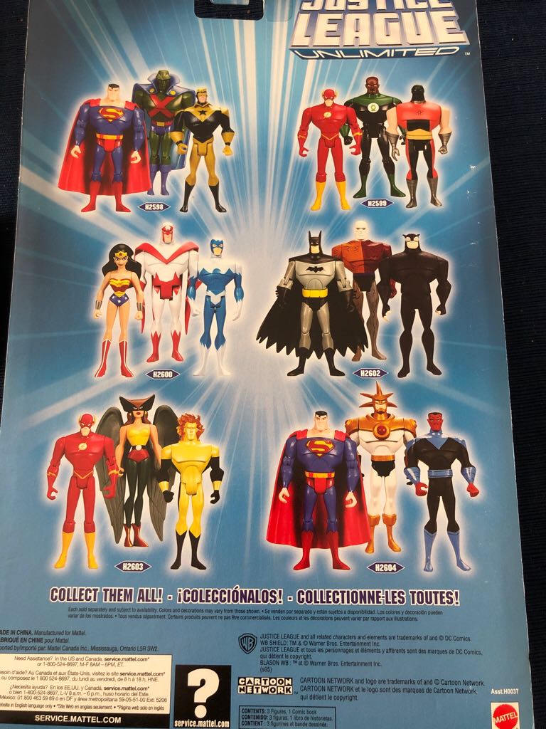 Justice League Unlimited John Stewart Green Lantern, Martian Manhunter, Orion - DC Mattel (Justice League Unlimited) action figure collectible [Barcode 027084299427] - Main Image 2