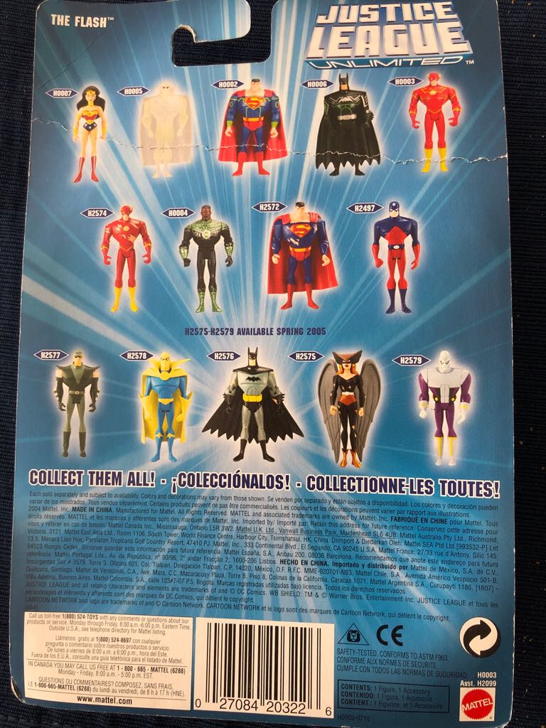 Justice League Unlimited The Flash H0003 - DC Mattel (Justice League Unlimited) action figure collectible [Barcode 027084203226] - Main Image 2