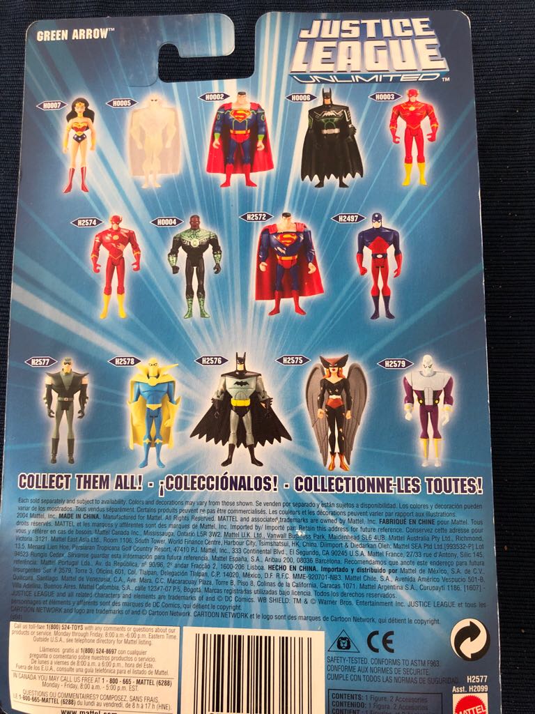 Green Arrow - Mattel (Justice League Unlimited) action figure collectible [Barcode 027084223286] - Main Image 2