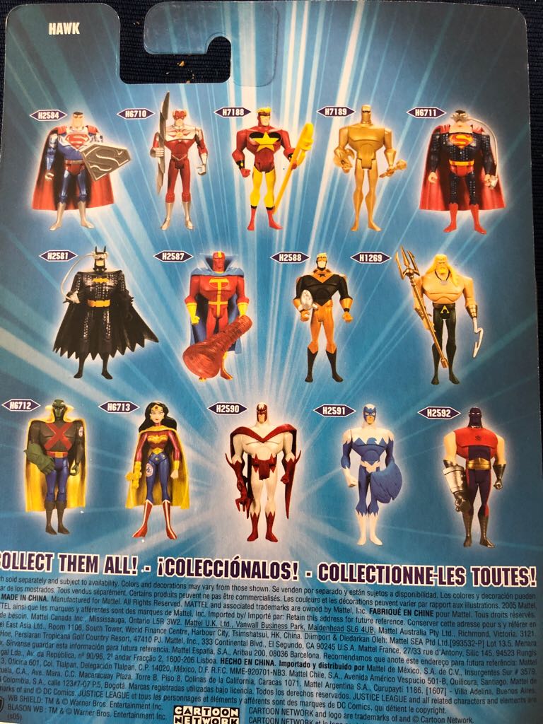 Justice League Unlimited Hawk - DC Mattel (Justice League Unlimited) action figure collectible [Barcode 027084223484] - Main Image 2