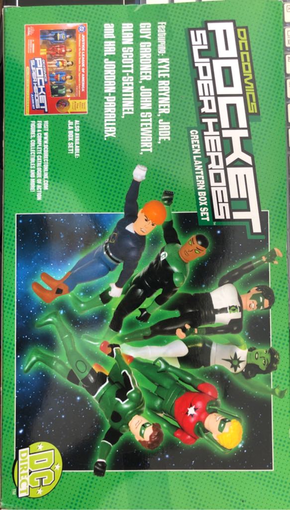 Green Lantern Box Set - DC Direct (Pocket Super Heroes) action figure collectible [Barcode 761941240473] - Main Image 2