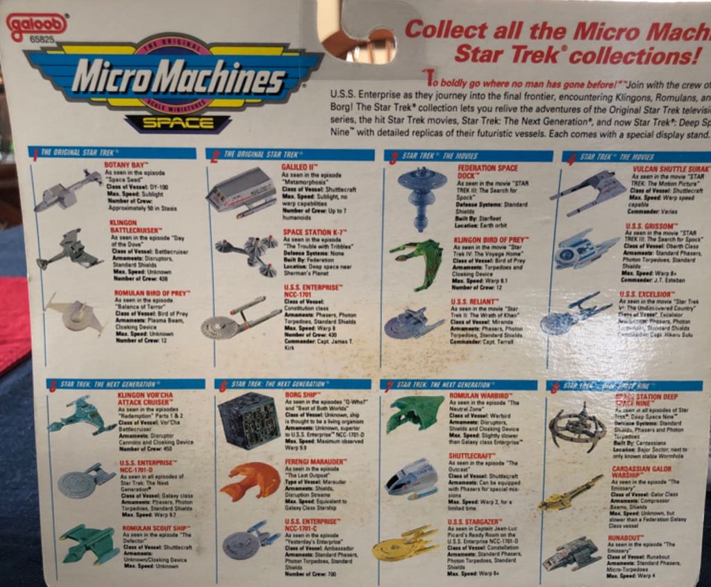 Micro Machines Star Trek Original Series - Galoob (Star Trek Micro Machines) action figure collectible [Barcode 047246661015] - Main Image 2