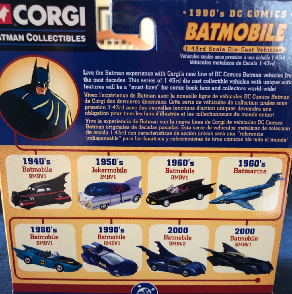 Batman Corgi 1990’s Bstmobile - Corgi (Batmobile) action figure collectible [Barcode 807903773037] - Main Image 2